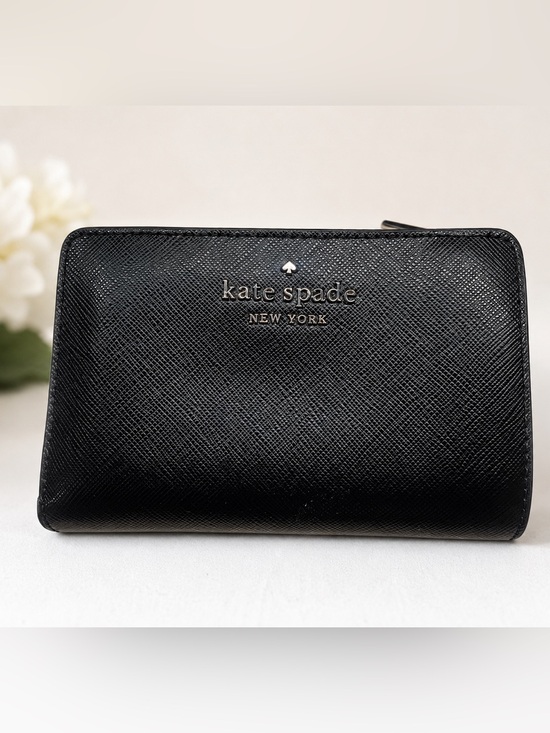kate spade Handbags - Kate Spade Black Textured Black Saffiano Leather Wallet Organizer